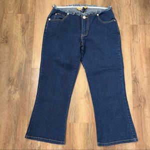 Blue Asphalt Blue Cropped Jeans